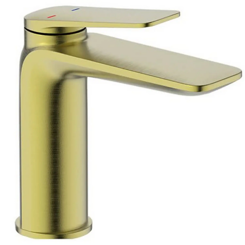 Aero Basin Mixer Tap - Brushed Brass