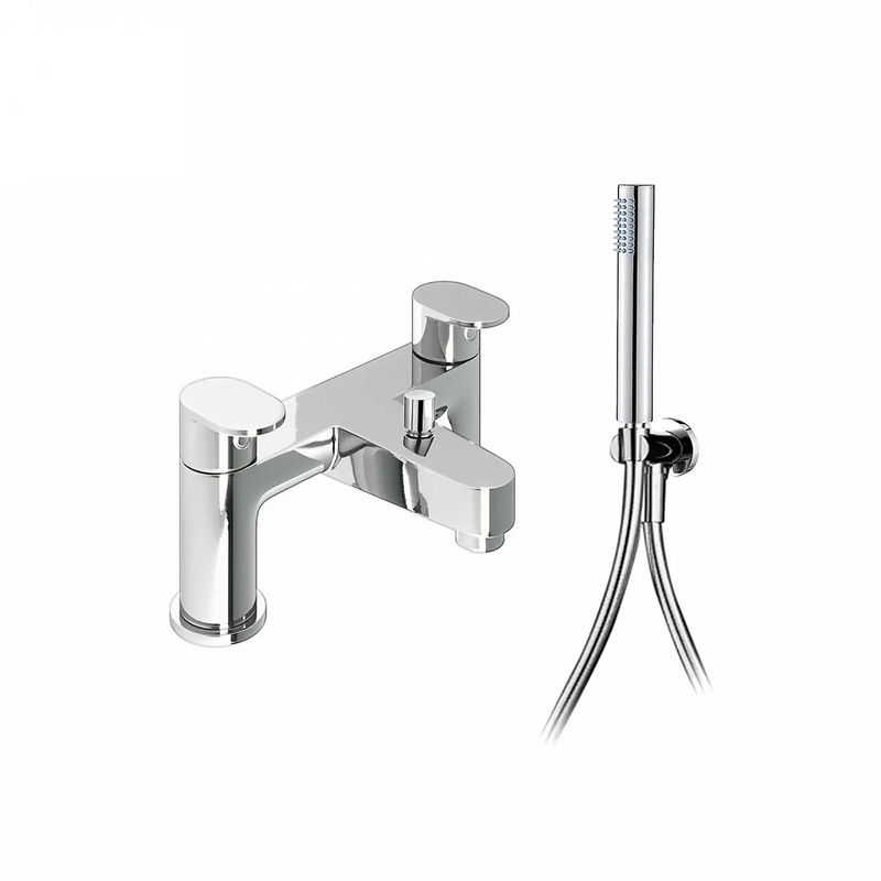 Etta Chrome Deck Mounted Bath Shower Mixer Tap