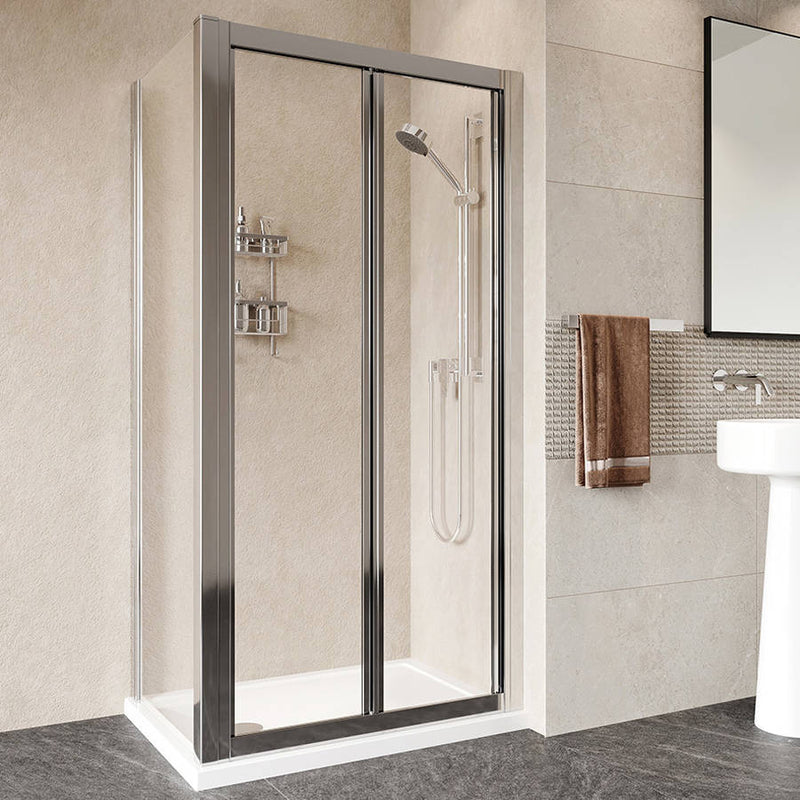 Haven Framed Chrome Pivot Door Shower Enclosure 800mm