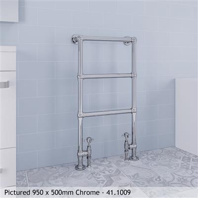 Windrush Chrome Traditional Towel Radiator 950 x 500mm