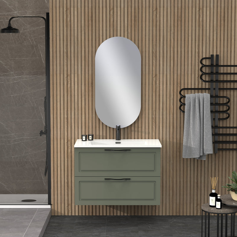 Banyetti Matador 800mm Muscat Sage Wall Hung Vanity Unit