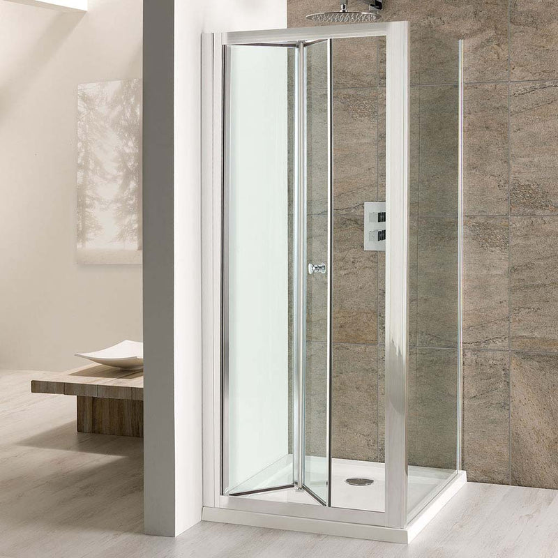 Volente Clear Bi-Fold Door 6mm Shower Enclosure 800mm