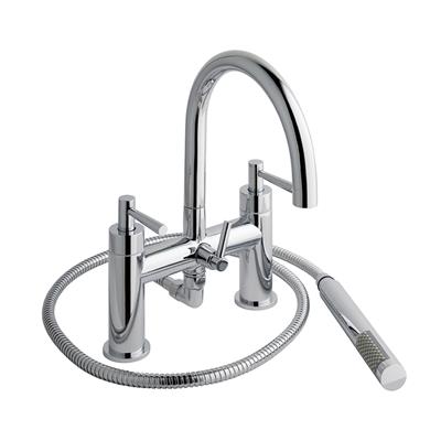 Prado Lever Chrome Bath Shower Mixer with Kit