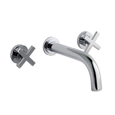 Prado Star Chrome 3 Hole Wall Mounted Basin Mixer