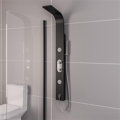 Derwent Matt Black Mixer Shower with Jets