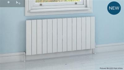 Fairford Matt White Horizontal Aluminium Radiator 600 x 375mm