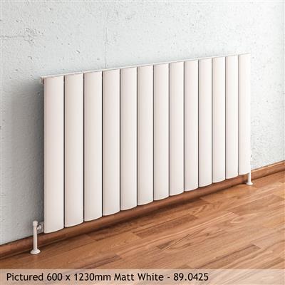 Malmesbury Matt Anthracite Horizontal Aluminium Radiator 600 x 1230mm