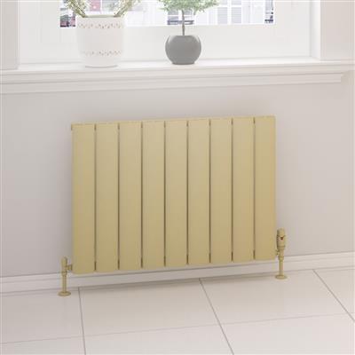 Malmesbury Matt Cappuccino Horizontal Aluminium Radiator 600 x 1040mm