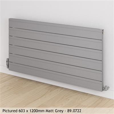 Berkeley Matt Anthracite Horizontal Aluminium Radiator 600 x 2000mm