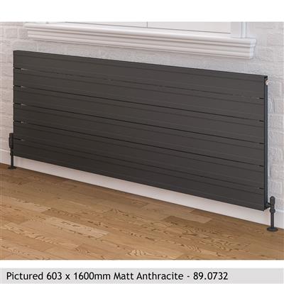 Berkeley Matt Anthracite Horizontal Aluminium Radiator 600 x 2000mm