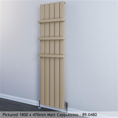 Malmesbury Matt Cappuccino Vertical Aluminium Radiator 1800 x 565mm