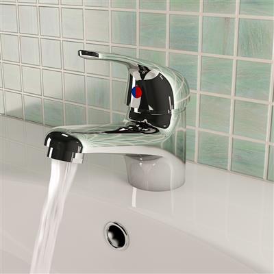 Isbourne Chrome Basin Mono Mixer with Waste