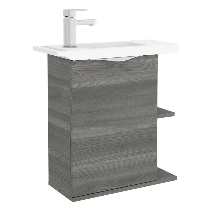 Martha 490 Cloakroom Wall Hung Vanity Unit - Choose Colour