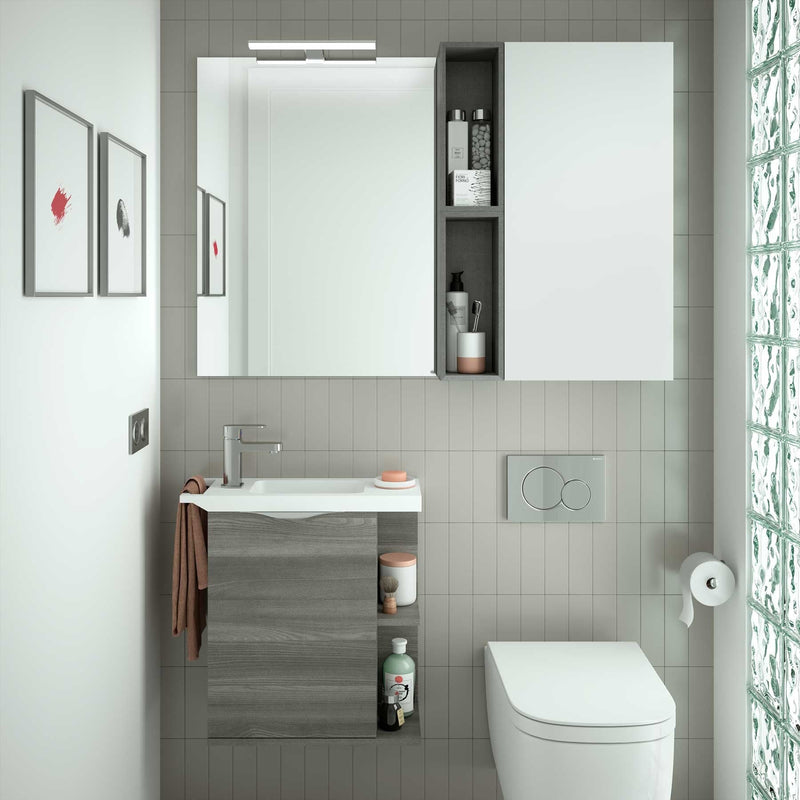 Martha 490 Cloakroom Wall Hung Vanity Unit - Choose Colour