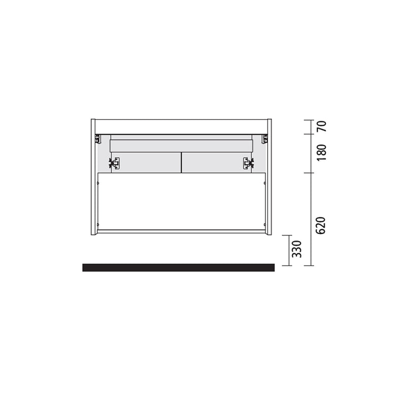 Noja 600mm Wall Hung Vanity Unit 2 Doors Gloss White + Basin