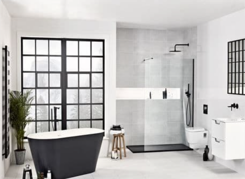 Graphite Stone Resin 1700 x 800 Freestanding Bath