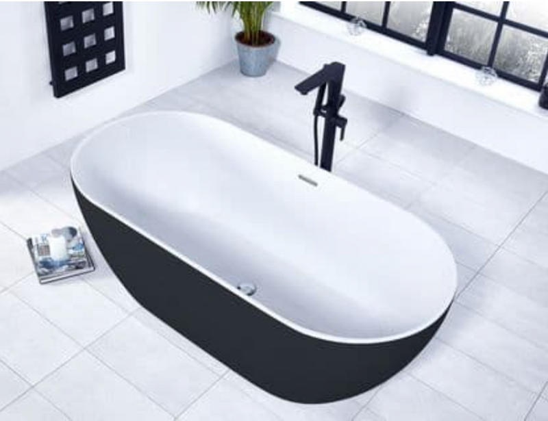 Graphite Summit Two-Skinned Freestanding Bath 1680 x 800mm