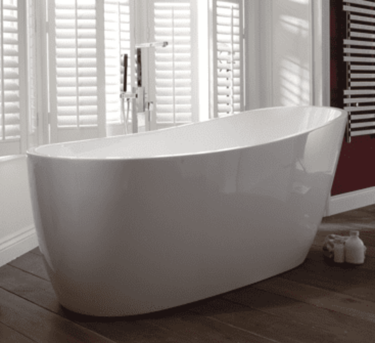 Pano Thin Edged Two-Skinned Freestanding Bath 1795 x 800mm