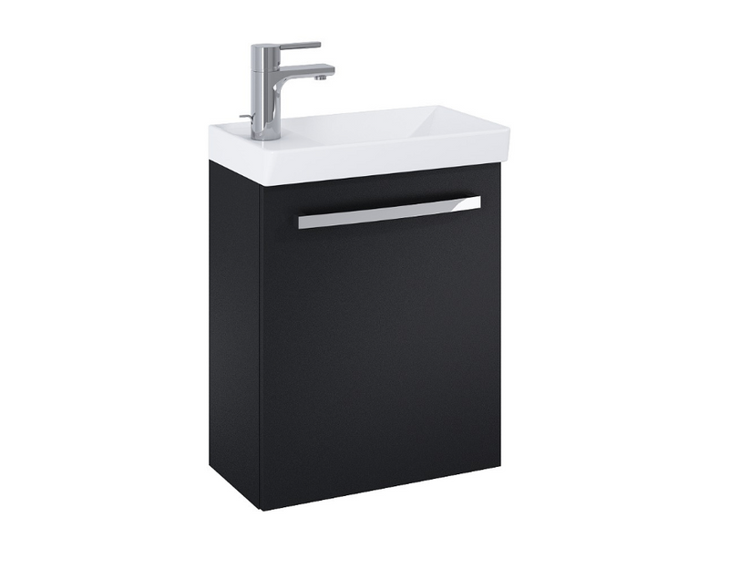 Aquatrend Matt Anthracite 455 Wall Hung Vanity with Basin