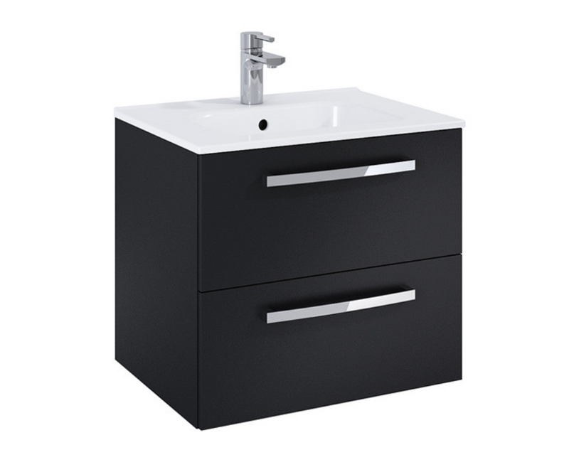 Aquatrend Matt Carbon 515 Wall Hung Vanity with Basin