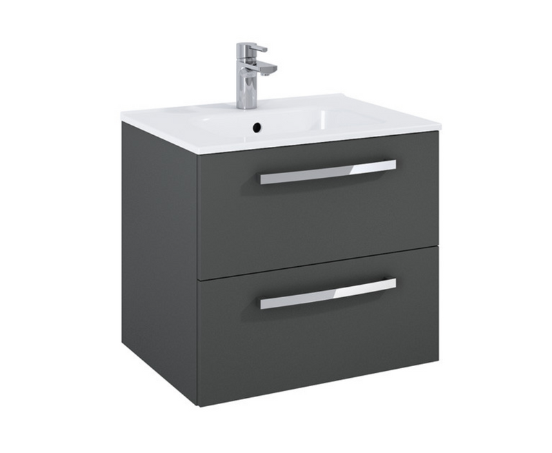 Aquatrend Gloss White 515 Wall Hung Vanity with Basin