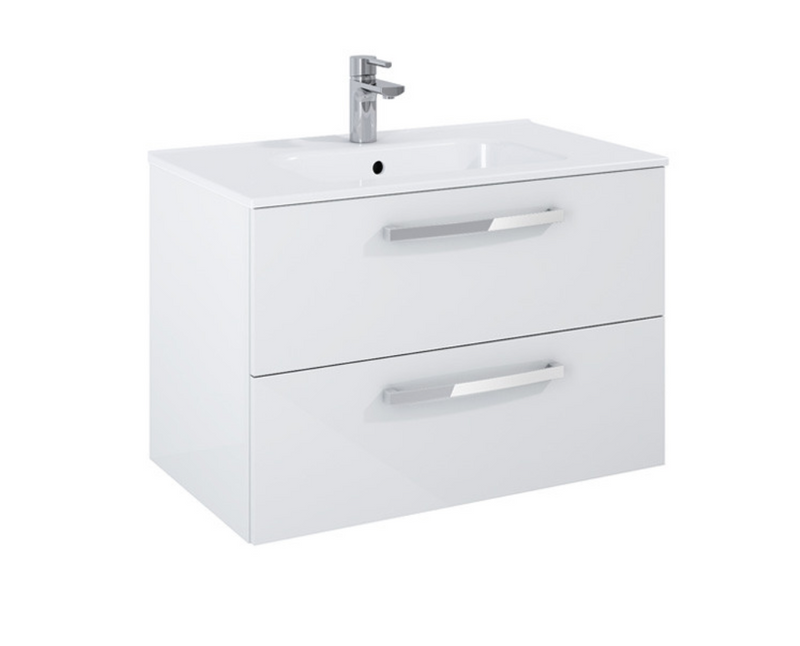 Aquatrend Matt Carbon 800 Wall Hung Vanity with Basin