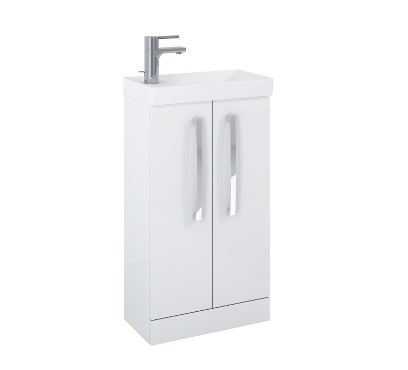 Aquatrend Matt Carbon 455 Cloak Vanity with Basin