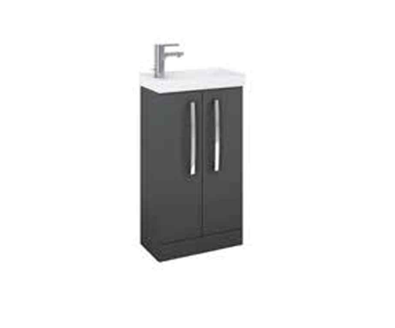 Aquatrend Matt Anthracite 455 Cloak Vanity with Basin