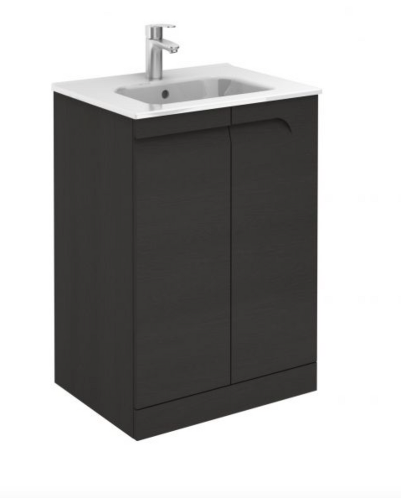 Vitale Urban Grey 610 Floorstanding Vanity with Ceramic Basin