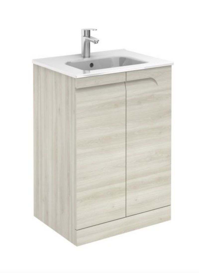 Vitale Urban Grey 610 Floorstanding Vanity with Ceramic Basin