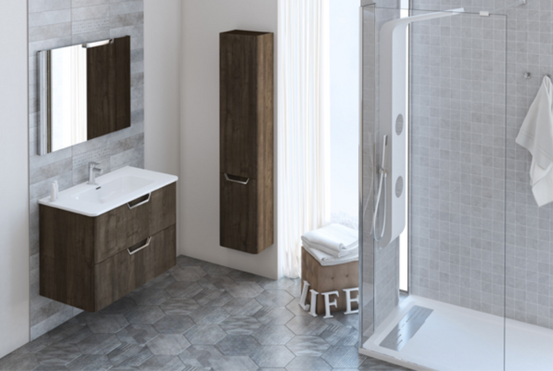 Life Samara Ash 810 Wall Hung Vanity Unit with Basin