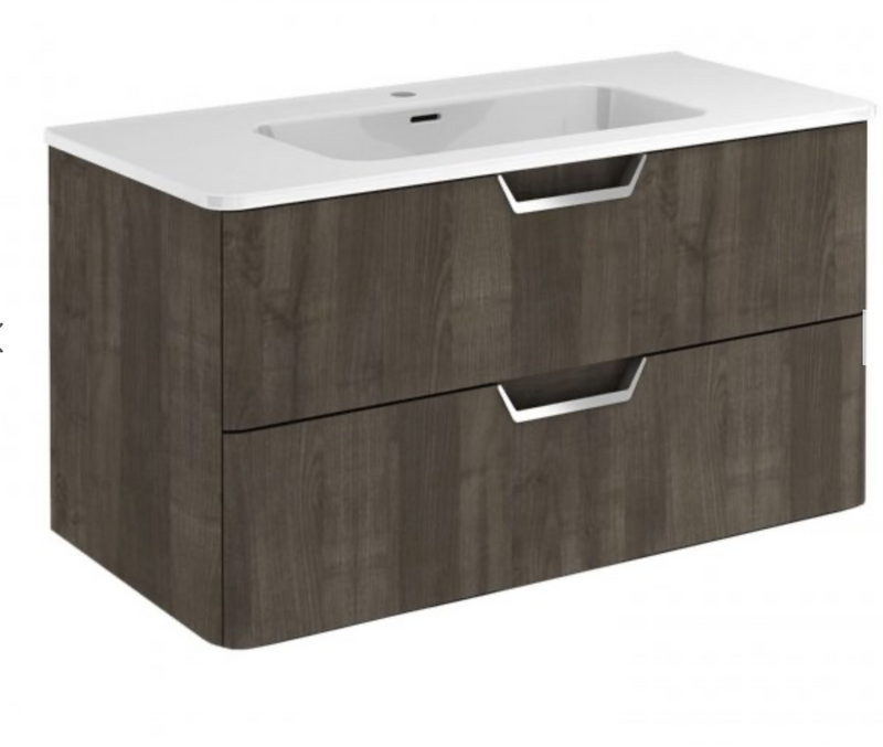 Life Samara Ash 1010 Wall Hung Vanity Unit with Basin