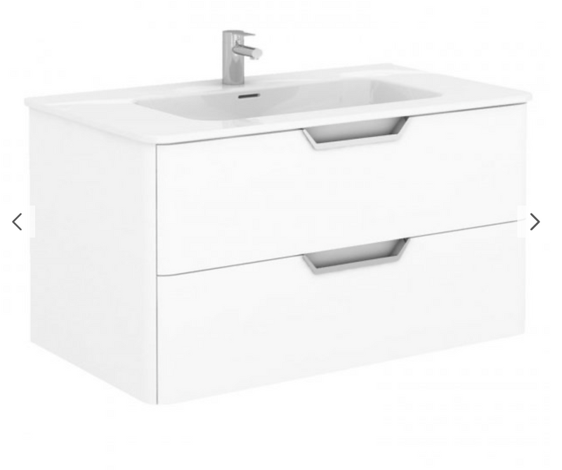 Life Samara Ash 1010 Wall Hung Vanity Unit with Basin