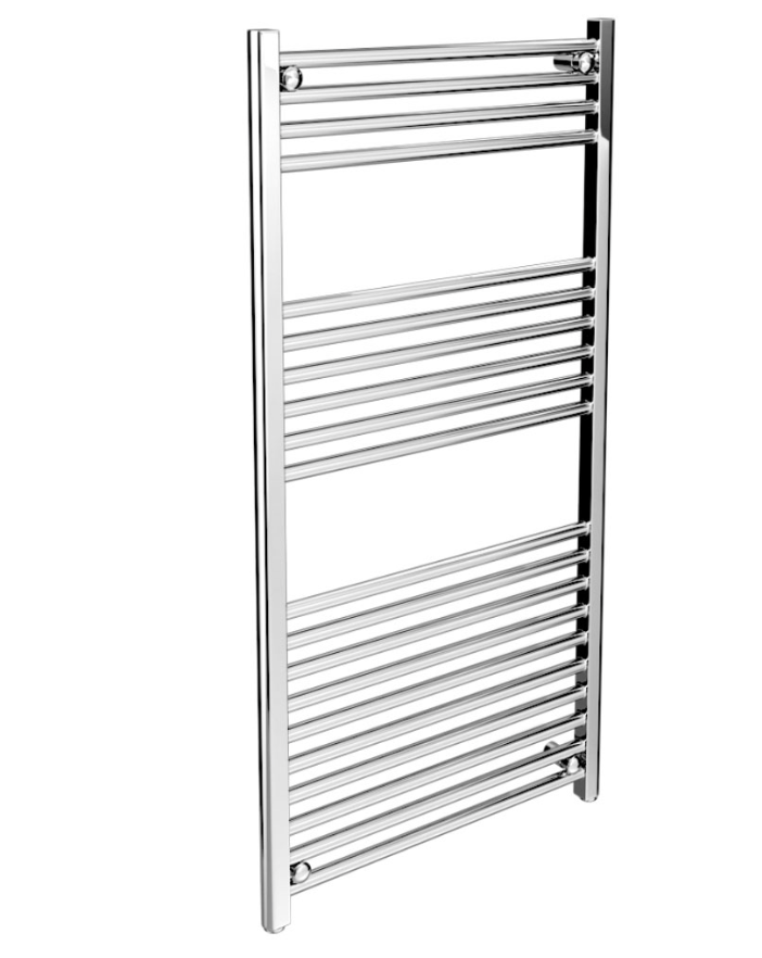 Black Noir Straight Electric Towel Rail 500 x 800mm