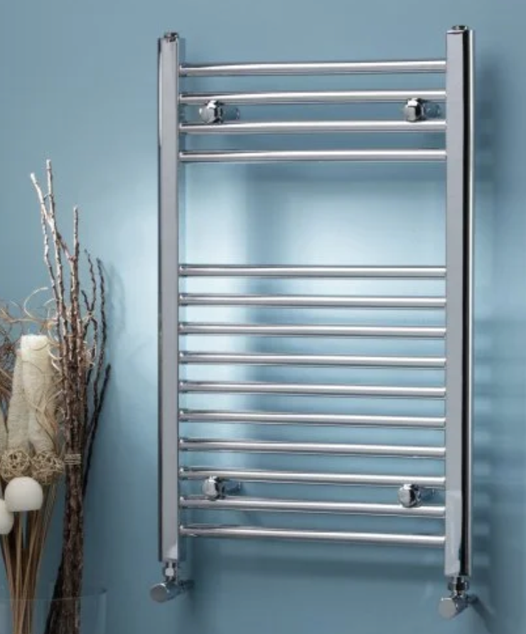 Chrome Straight Electric Towel Rail 500 x 800mm