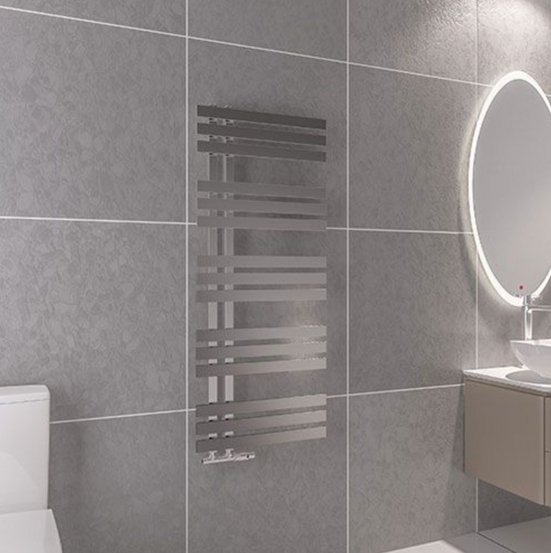 Pezzo Chrome Designer Towel Rail 600 x 1200mm