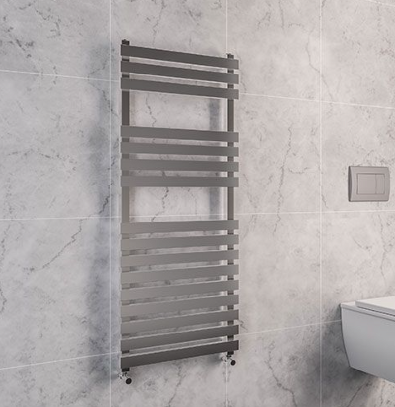 Cima Black Designer Towel Rail 500 x 1200mm