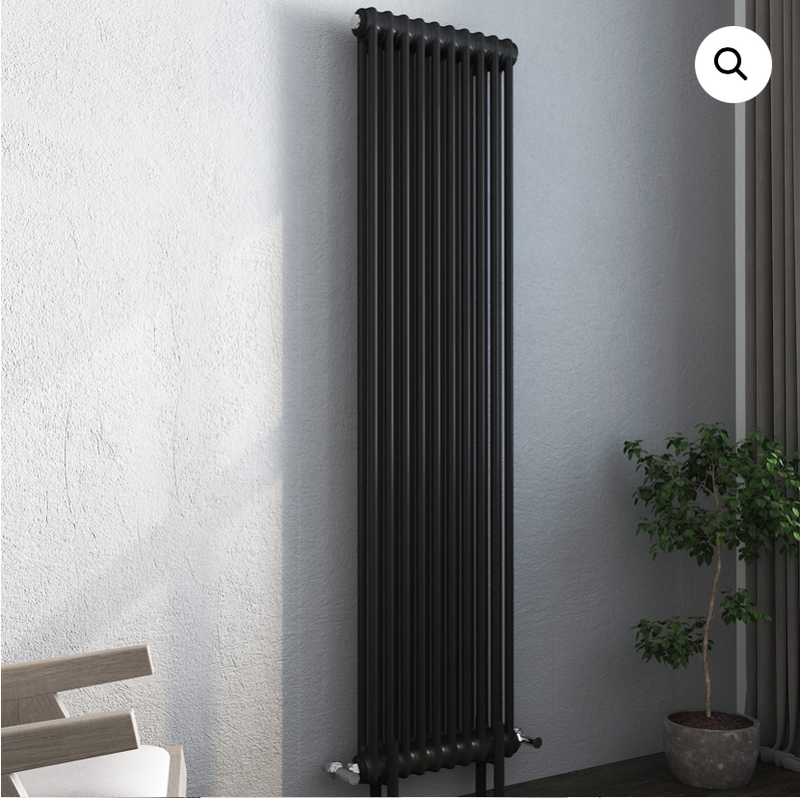 Savoy Anthracite Vintage Vertical Radiator 1800 x 548mm