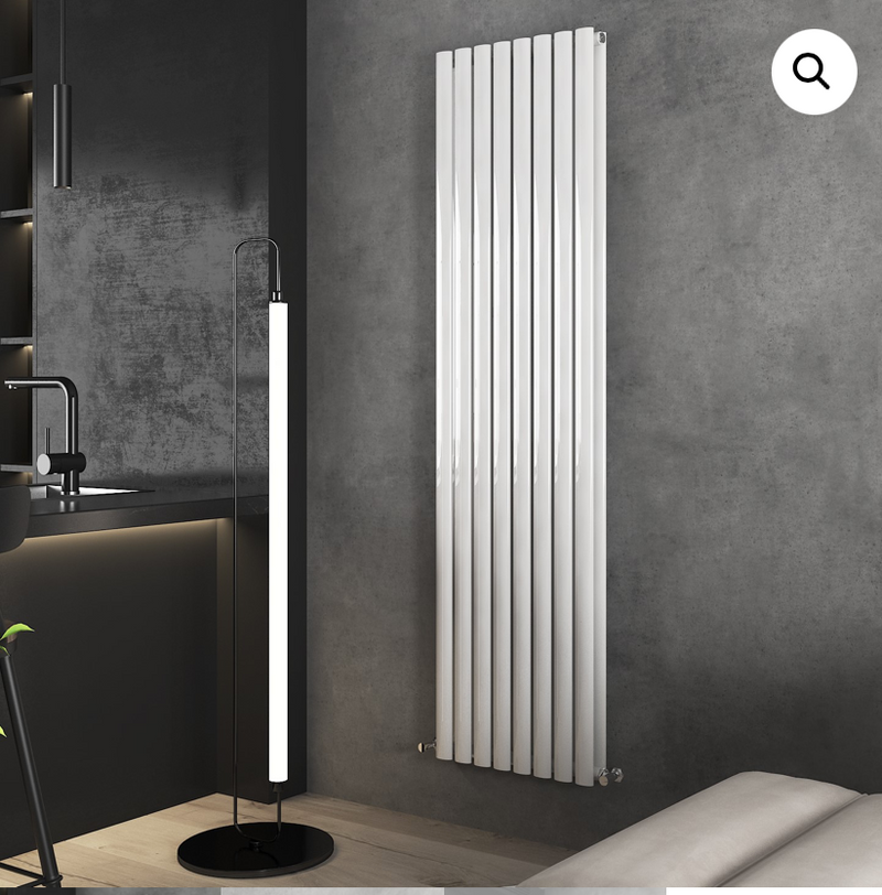 Elle White Double Radiator 1800 x 360mm