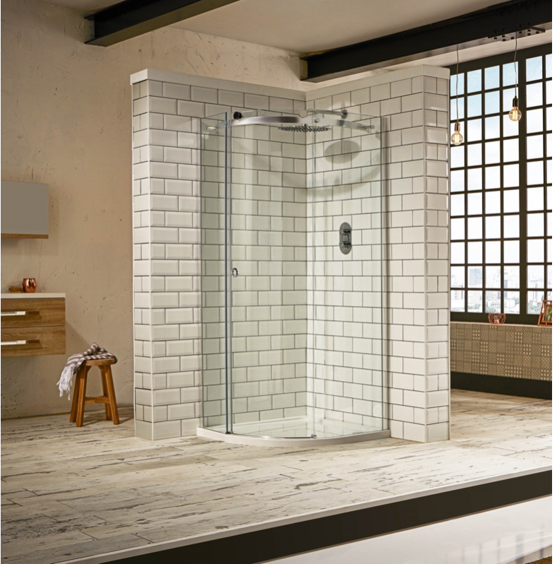 Sphere 1 Door Offset Quadrant 8mm Shower Enclosure 1200 x 900mm RH