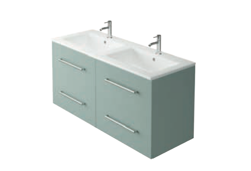 Azure Fjord Blue 1200 Wall Hung Vanity with Basin