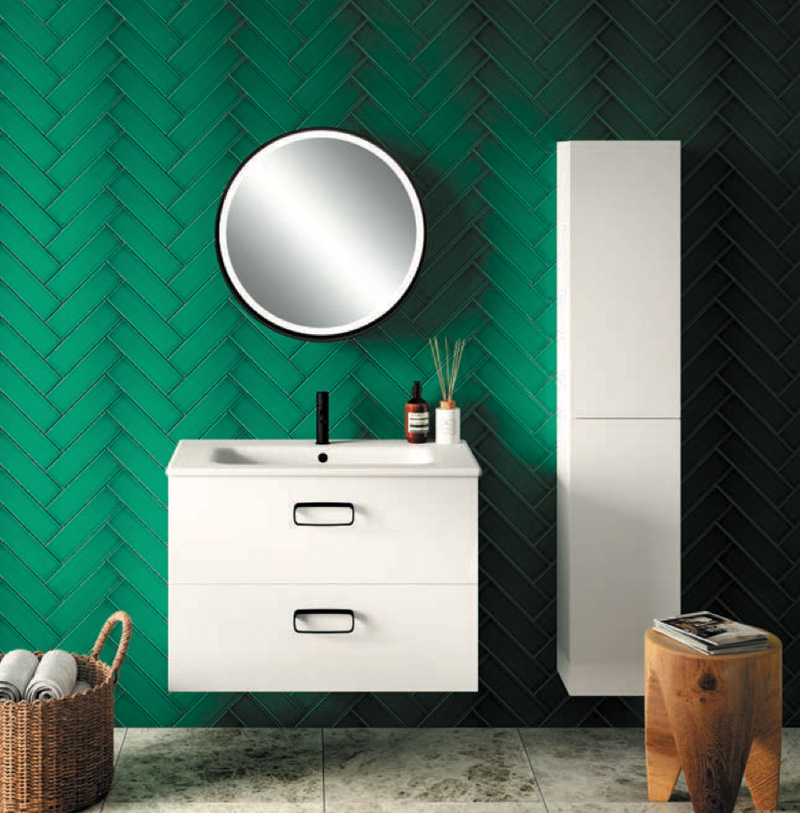 Azure Matt White 600 Wall Hung Vanity with Basin