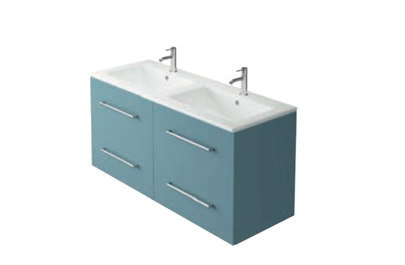 Azure Ocean Blue 500 Wall Hung Vanity with Basin