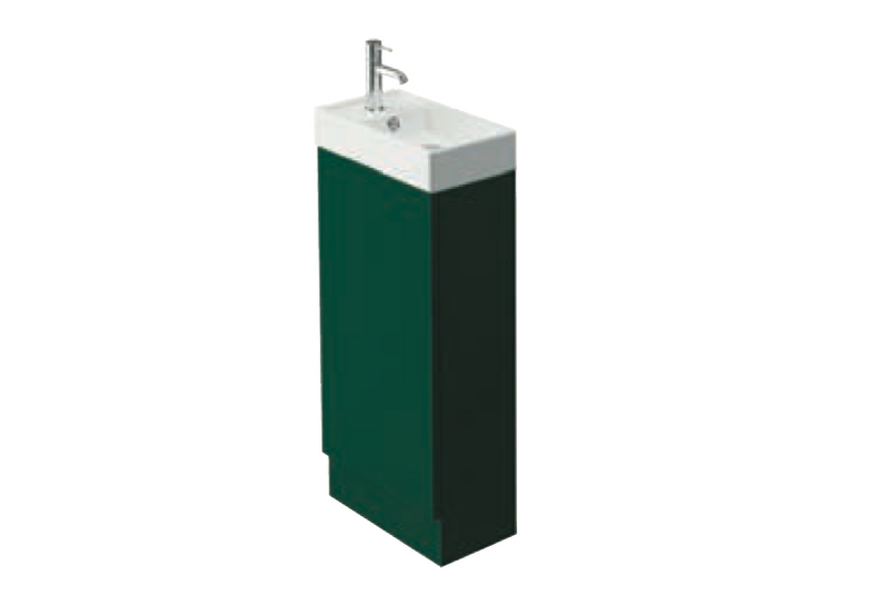 Azure Fjord Green 400 Cloakroom Unit with Basin