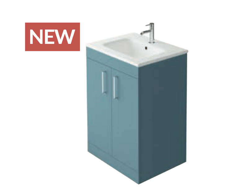 Azure Fjord Green 610 Floorstanding Vanity with Basin