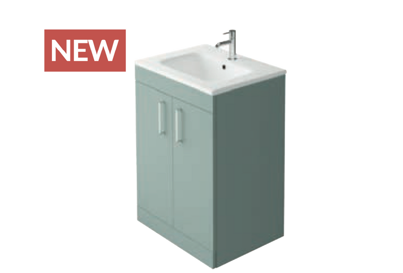 Azure Fjord Green 610 Floorstanding Vanity with Basin