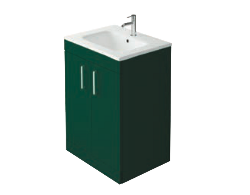 Azure Forest Green 610 Floorstanding Vanity with Basin