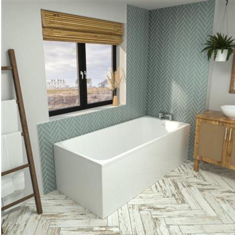 Malin Single Ended 5mm Bath 1600 x 700mm