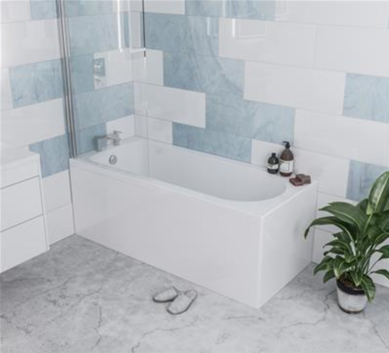 Henbury Square Edged Acrylic Bath 1600 x 700mm