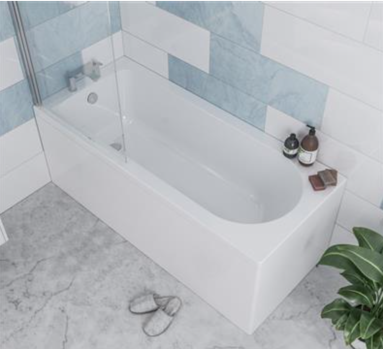 Henbury Square Edged Acrylic Bath 1600 x 700mm